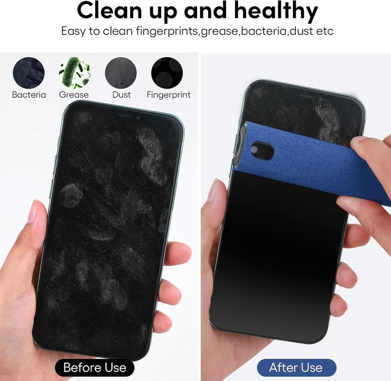 usefulpro Fingerprint Proof Screen Cleaner,3 in 1Touchscreen Mist Cleaner Spray Wipe Cleaner,Safe for All Phones, Computer, Laptop, Tablet and Car Screen(Grey Blue) - Image 4
